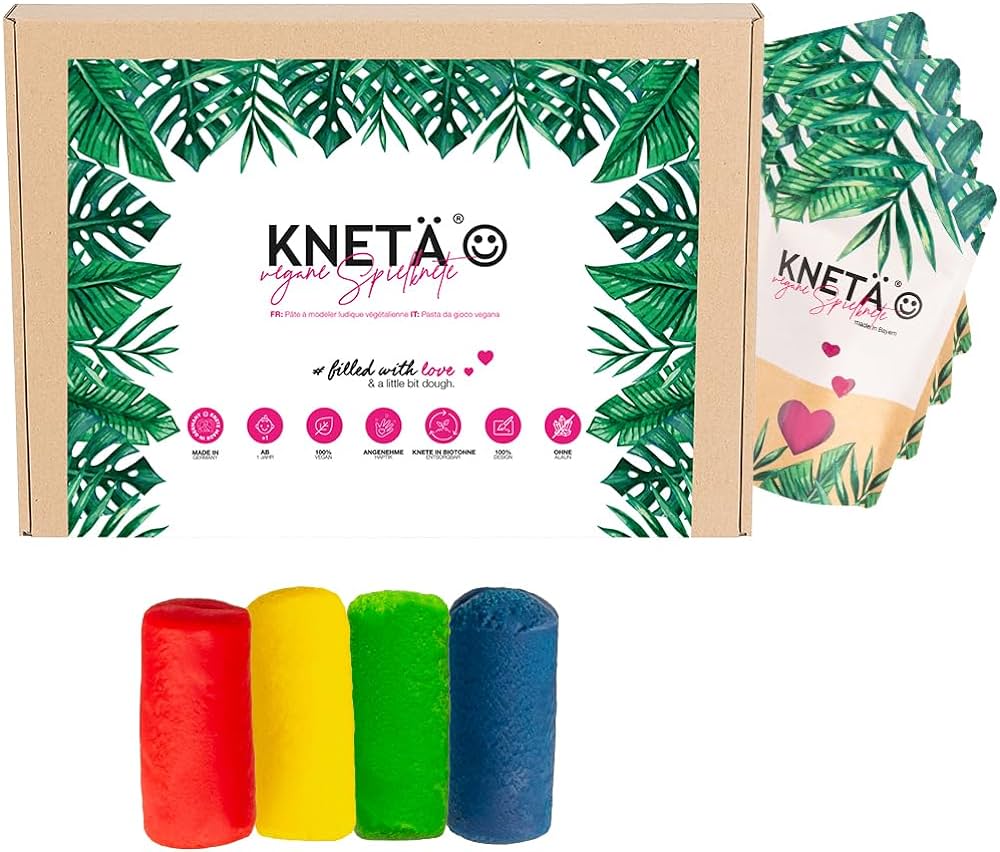 Coffret Pâte à Modeler KNETÄ 4 couleurs