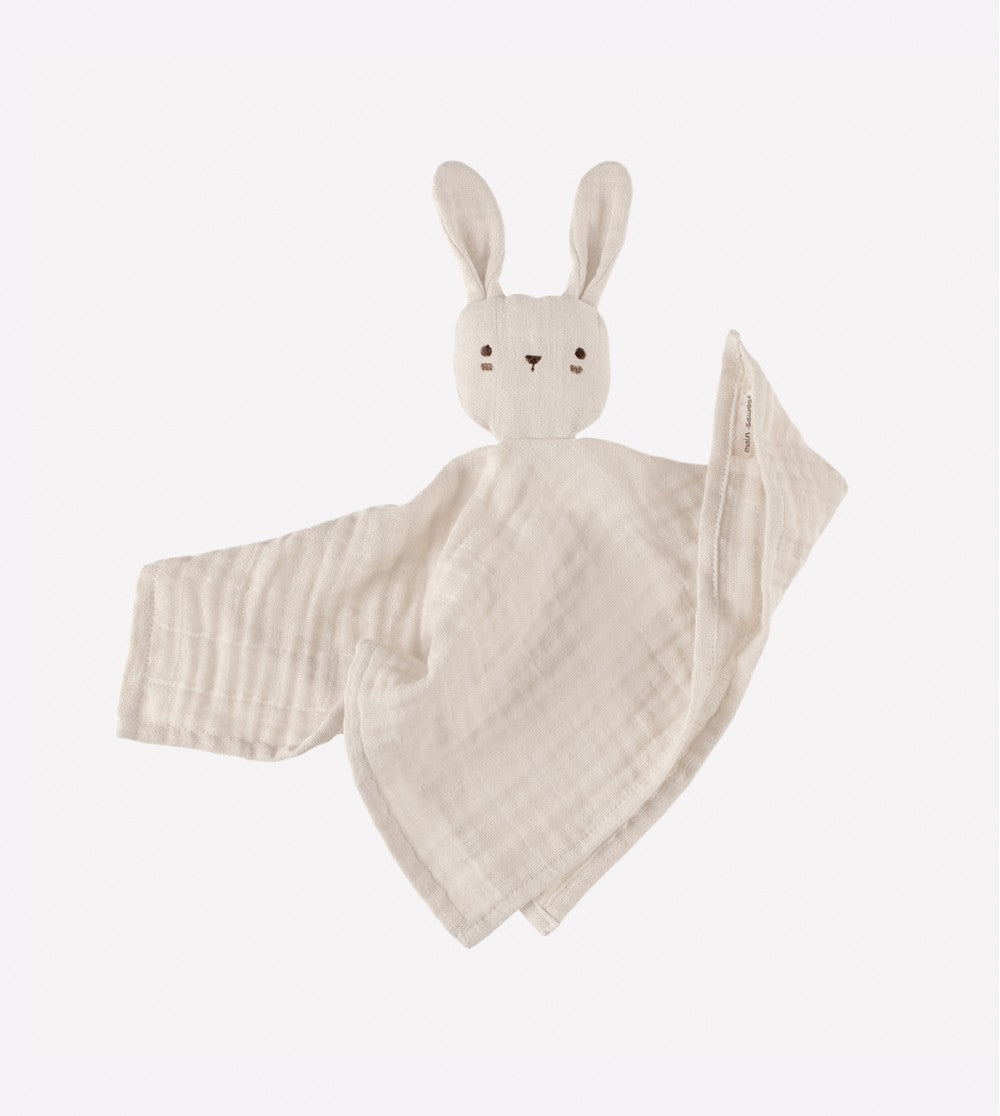 Doudou lange "lapin écru"