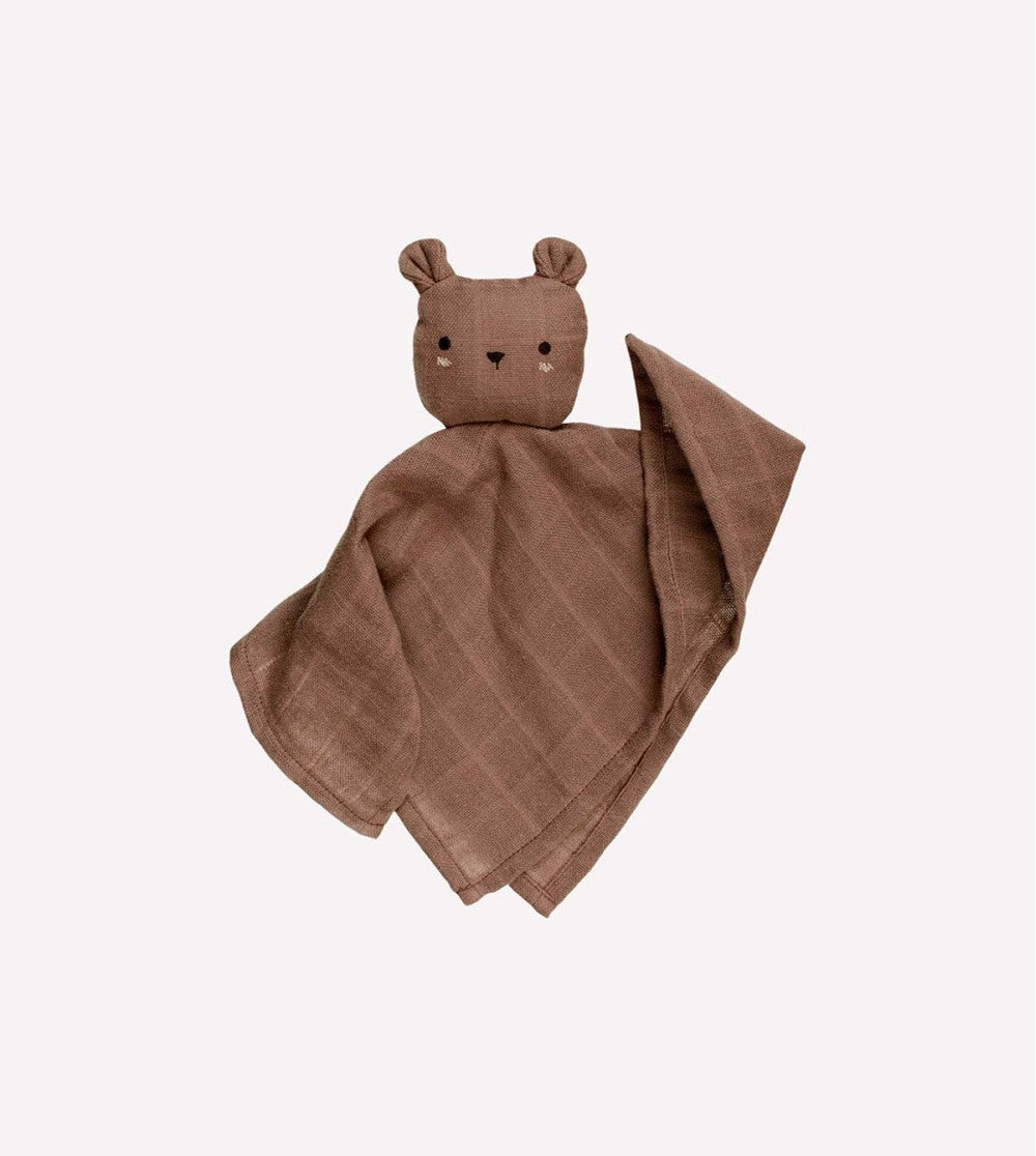 Doudou lange  "ourson noisette"