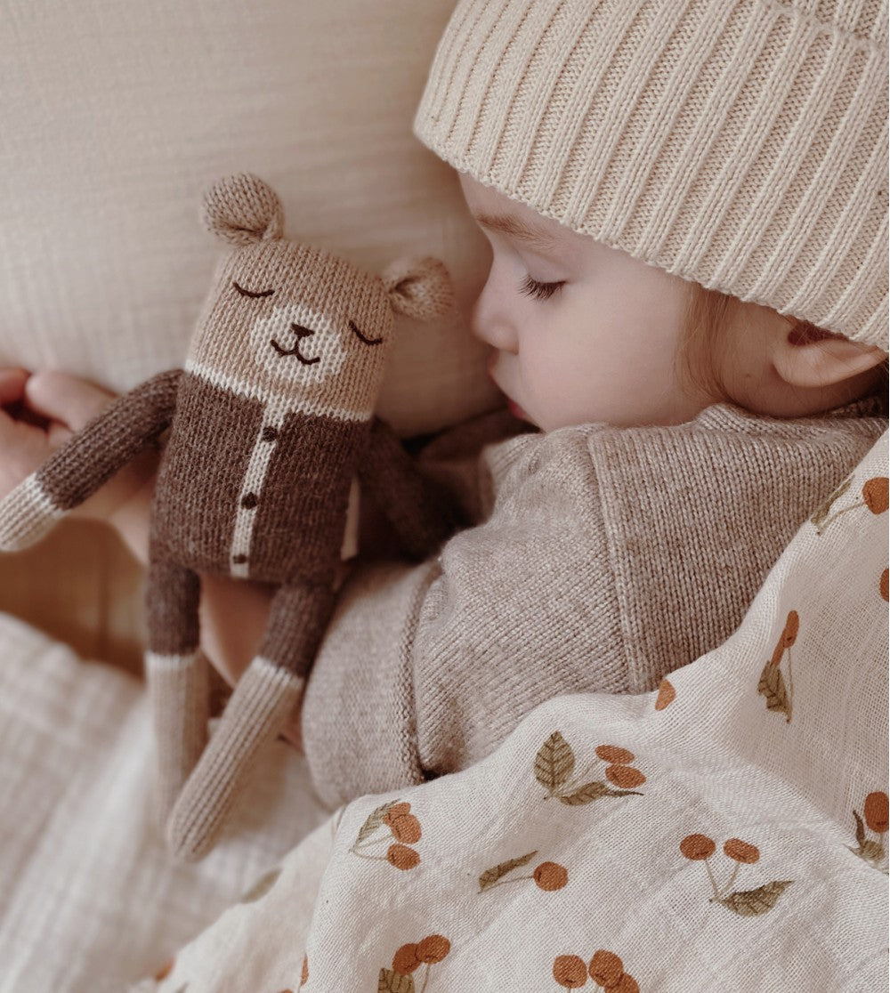 Doudou ourson  "combinaison mocha