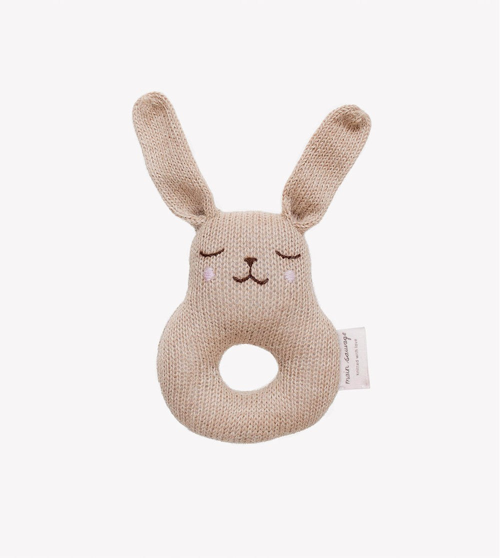 Hochet lapin "sable"